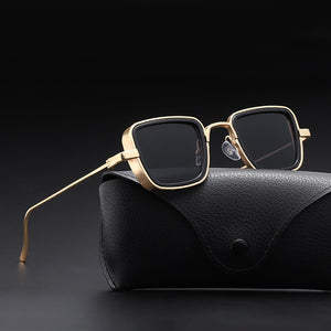 2020 Fashion Square Metal Men Sunglasses Vintage Anti-reflective Mirror Glasses Classic Design Women Sun Glasses Uv400