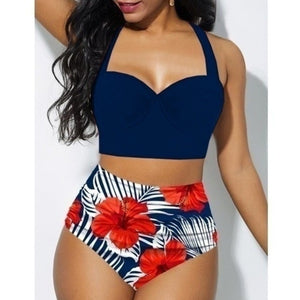 Sexy 5XL Large Swimsuits Push Up Bikini Female Plus Size Swimwear Beach Wear High Waist Bikinis Women&#39;s Swimming Bathing Suit