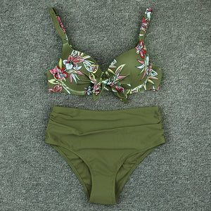 Print Floral Sexy Swimsuits Push Up Bikini Female Swimwear Beach Wear Brazilian Bikinis Women Swim Bathing Suit