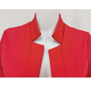 New Women&#39;s Clothes Cardigan Collared Tops Solid Color Coat Tops Clothing Long Sleeve Unique Tops Blazers Fashion Female Tops