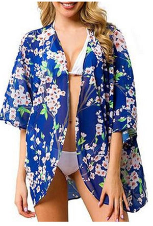 Women Chiffon Beach Dress Bathing Suit Cardigan Swimsuit Bikini Swimwear Cover Up Kimono Pareo Robe De Plage Tunic 2020 Summer