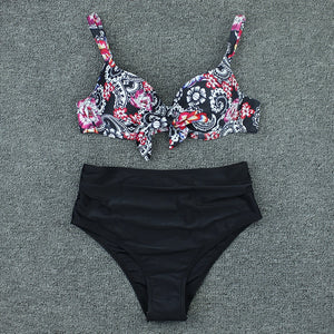 Print Floral Sexy Swimsuits Push Up Bikini Female Swimwear Beach Wear Brazilian Bikinis Women Swim Bathing Suit