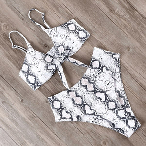 RUUHEE Bikini Swimwear Women Swimsuit 2022 High Waist Bikini Set Push Up Front Knot Bathing Suit Women Summer Beach wear Biquini