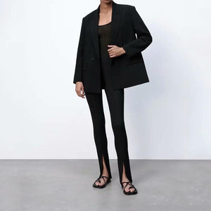 Woman 2022 Loose Double-breasted Blazer Suit Collar Button 5-Color Suit women&#39;s Jackets Suits Jacket Party Formal Wear