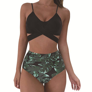 Summer Sexy Floral Bikinis Print Swimwear Push Up Bikini Women&#39;s Swimsuits Beach Wear Female Pool Swimming Bathing Suit 2022