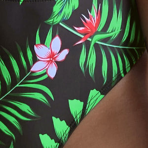 Western Women Sexy Swimsuit Bikini Swimwear Mid-Waist Three piece Fashion Lady Beachwear 2022 New Beach Bathing Suits