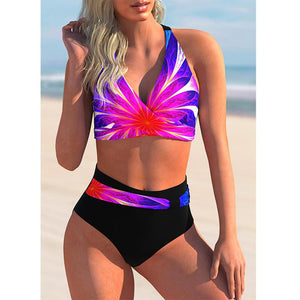 2021 New Sexy Bikini High Waist Women Swimsuit Push Up Female Swimming Suit Bathing Suit Beach Swimwear Bikini Set