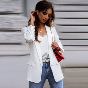 2022 Spring Blazer Women&#39;s Coat  Large Size Long Sleeve Elegant Black Blazers Female Jacket Fashion Formal Office Lady Clothes