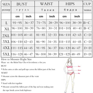 Andzhelika Print Push Up Bikini Set Swimsuit Women Mid Waist Two Piece Swimwear Bathing Suit 2022 Beachwear Female Biquini